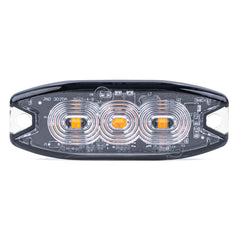 Štíhlé oranžové LED výstražné světlo pro montáž do masky chladiče