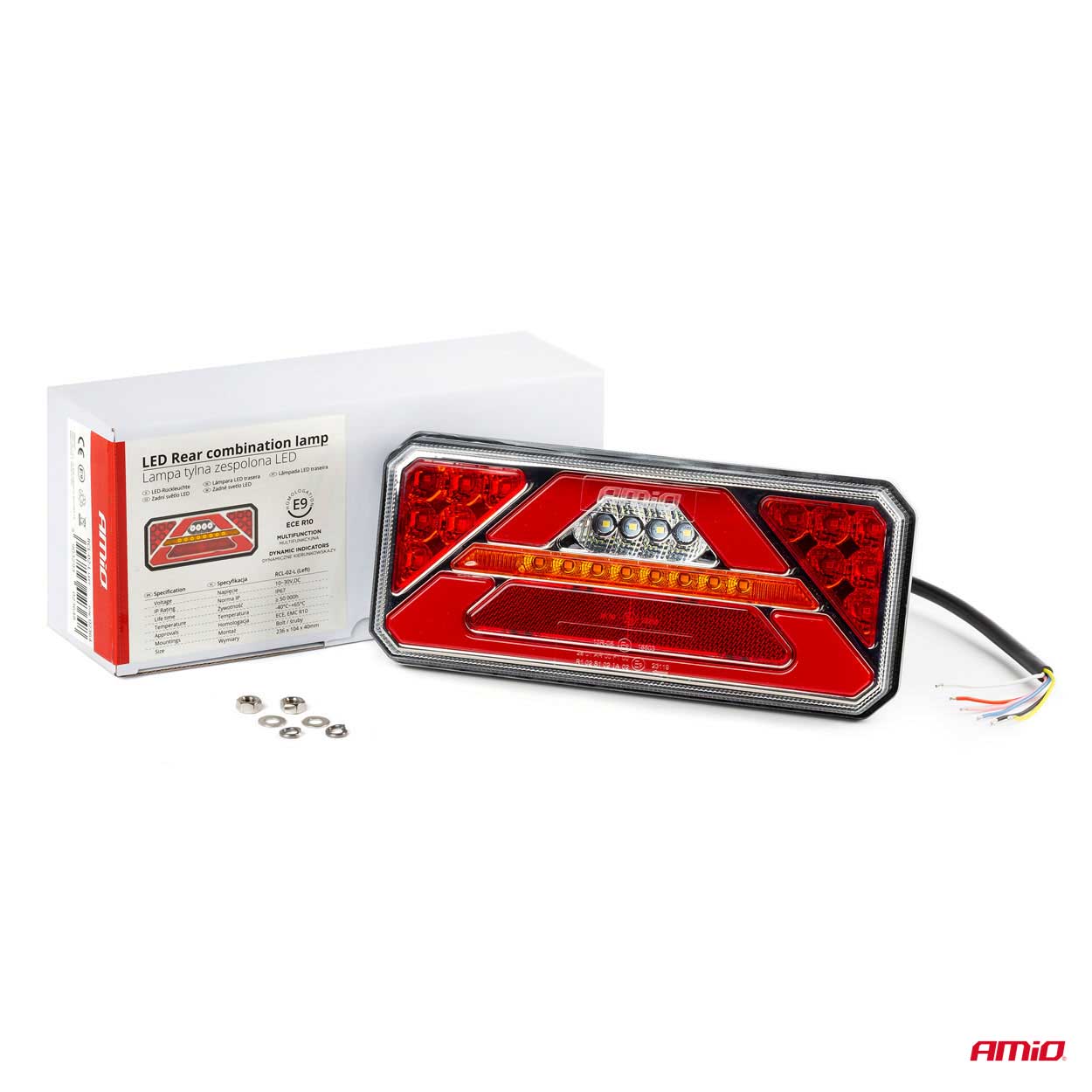 Feu arrière combiné LED pour 10-30 V