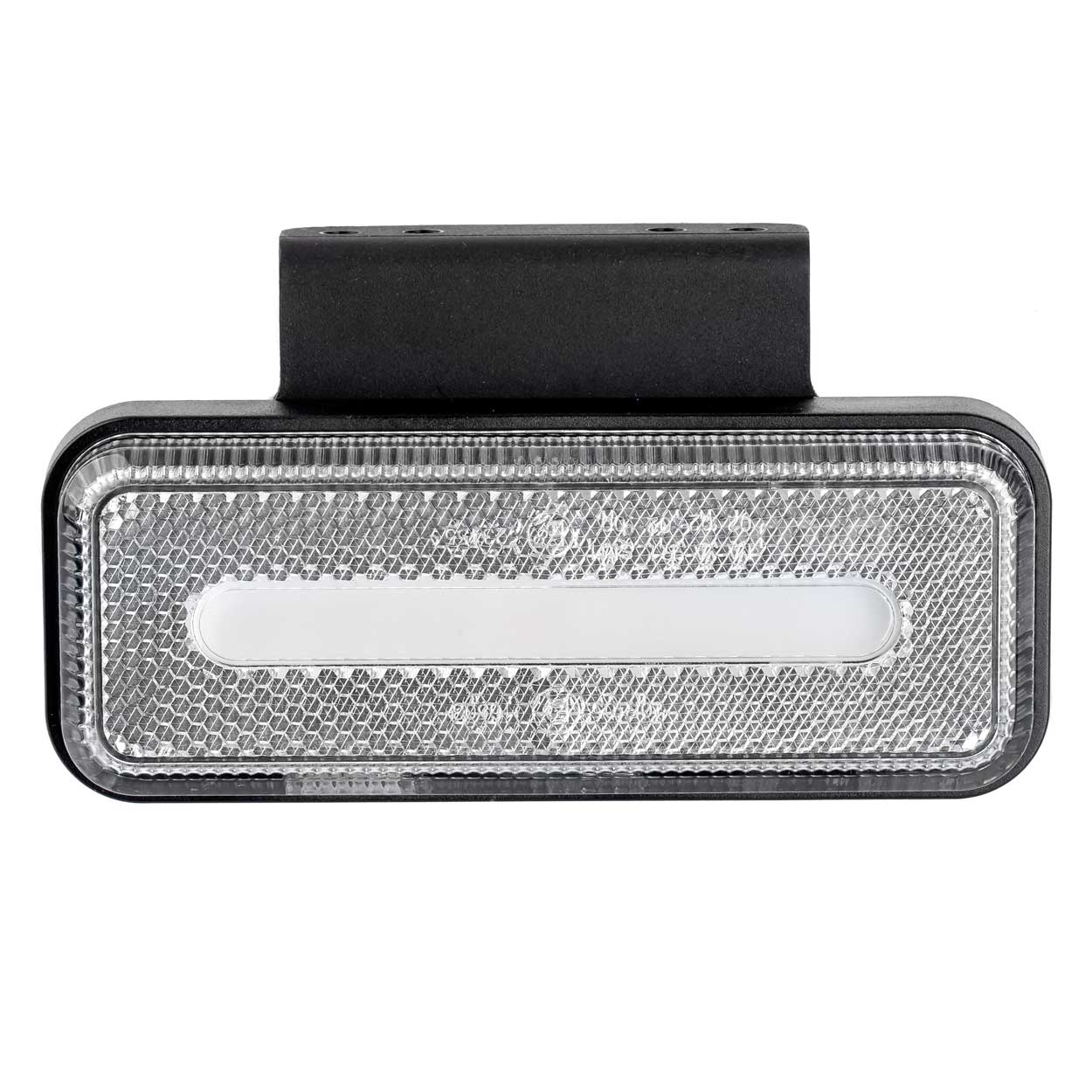 Rektangulær hvid LED-markeringslygte