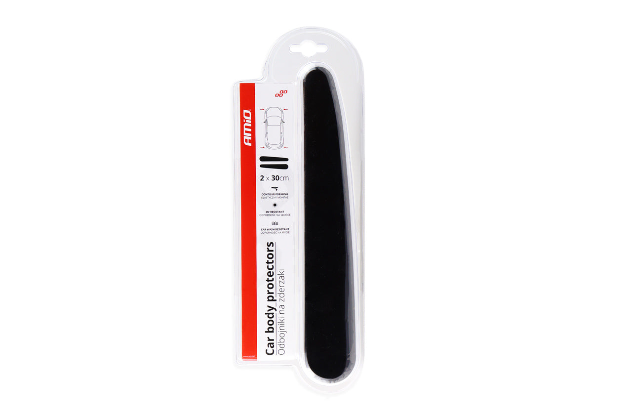 Protectores negros para parachoques de 30 cm