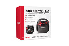 Jumpstarter med LED-indikator for batteristatus