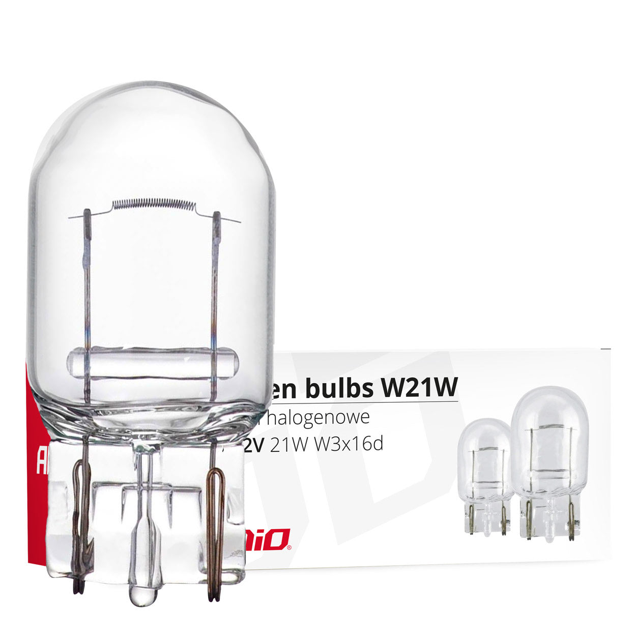 Halogénové žiarovky T20 W21W W3x16d 21 W 12 V, 10 ks.