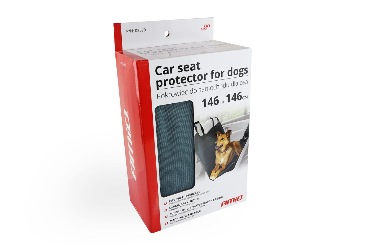 Protector de asiento de coche para perros SP01 en el coche