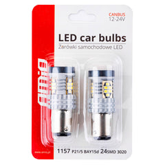LED izzó 24 SMD-vel és alumínium kivitelben