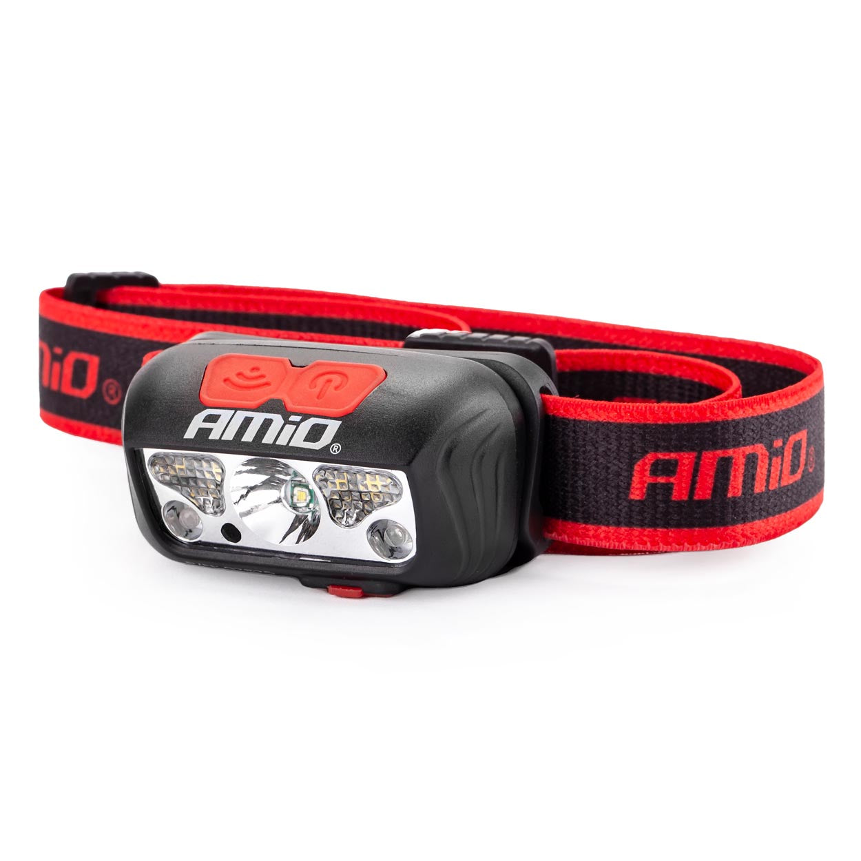 Linterna frontal LED con luz COB