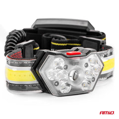 Linterna frontal LED LH04 con luz COB