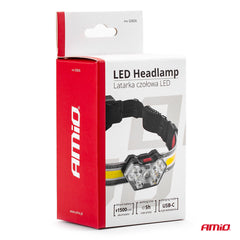 Linterna frontal LED LH04 con batería recargable