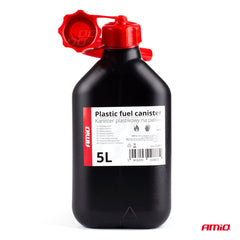 Tanica carburante nera con tappo