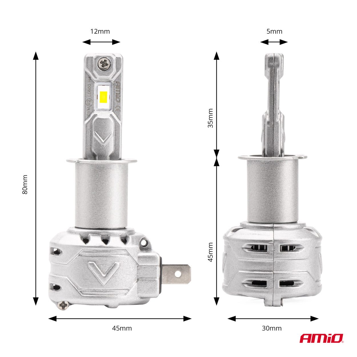 H3 LED žiarovky s teplotou farby 6500 K a svetelným výkonom 7920 lm