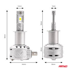 H3 LED žiarovky s teplotou farby 6500 K a svetelným výkonom 7920 lm