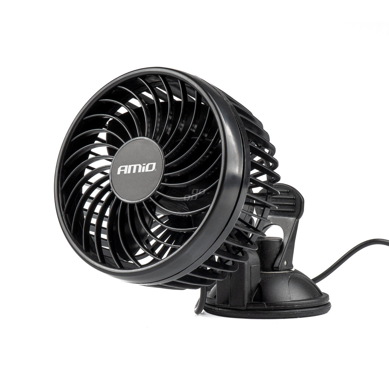 Ventilador de coche negro con ventosa para 24 V
