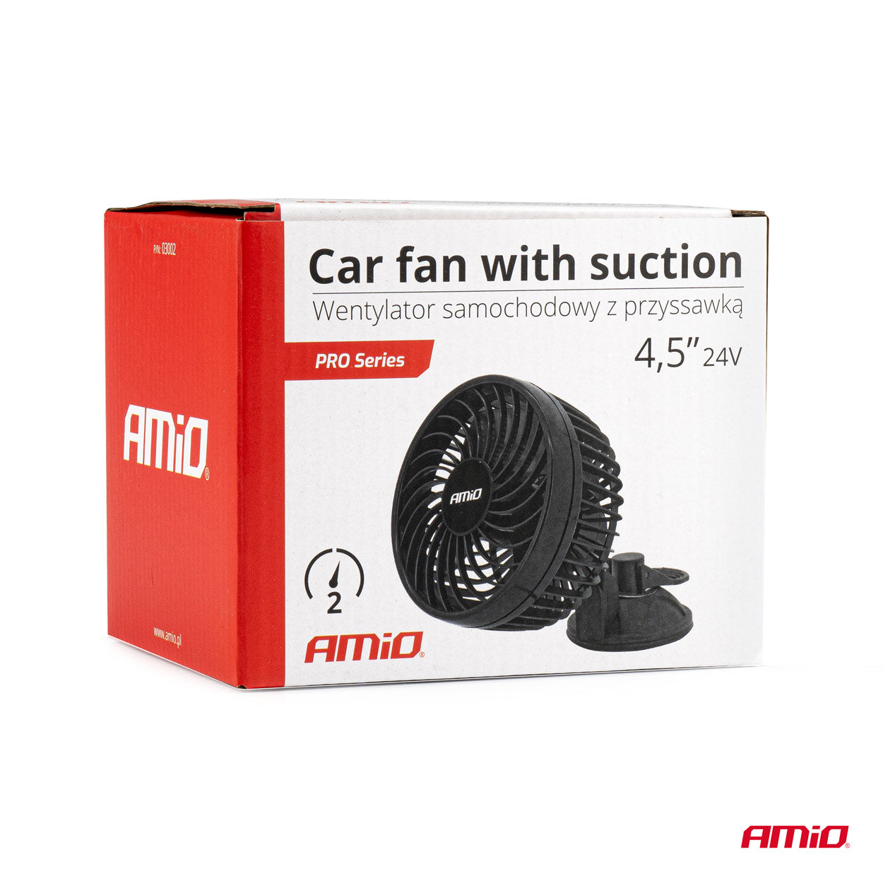 Ventilador de coche de 24 V con dirección de aire ajustable