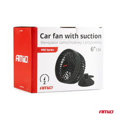 Čierny plastový ventilátor do auta