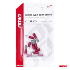 Terminales planos macho para cable de 0,5-1,5 mm²