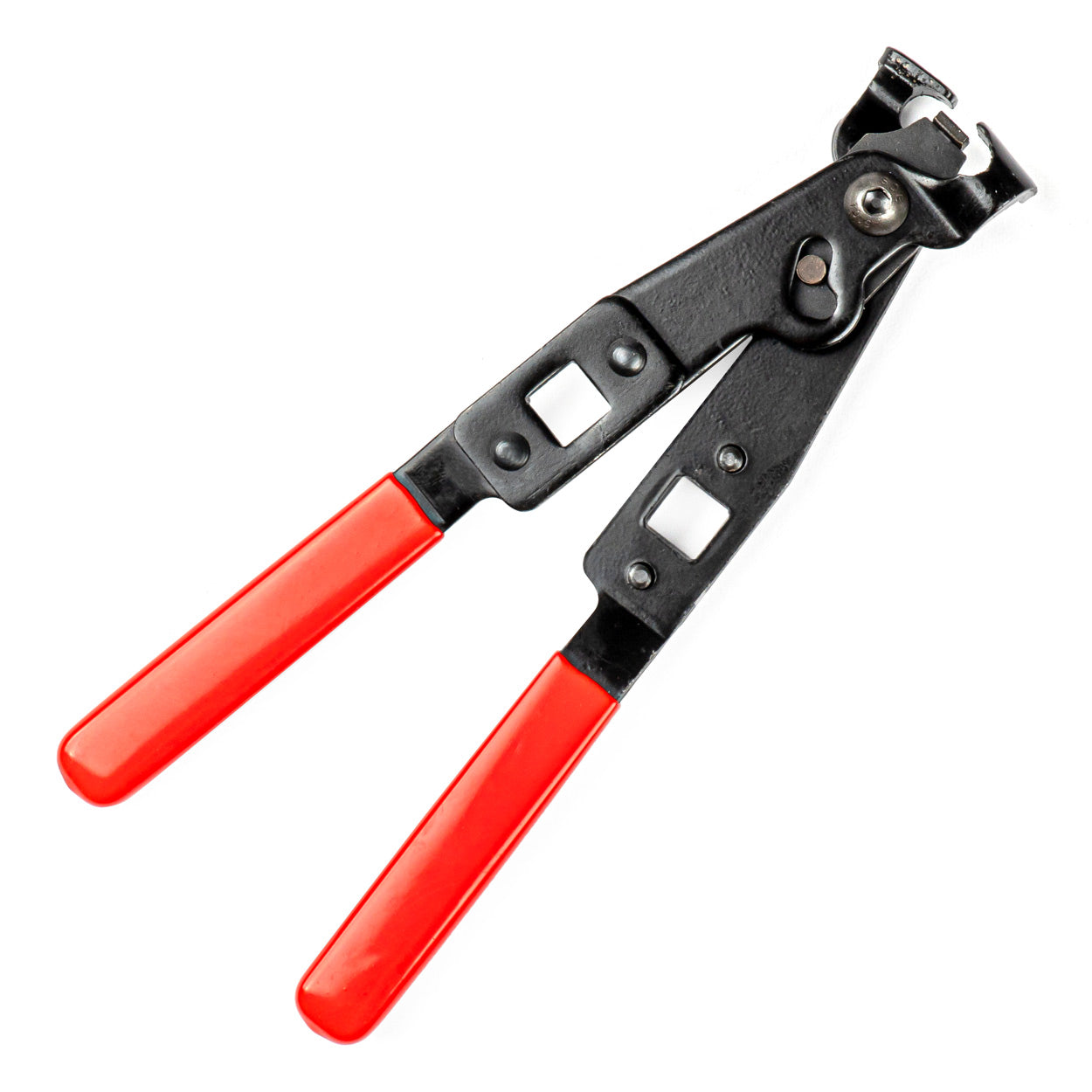 Pliers for hose clamps with joint