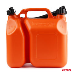 Fuel can with 6 and 2.5 litre compartments