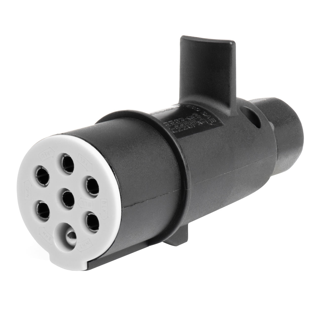 Prise remorque 7 broches type S noire pour 24 V
