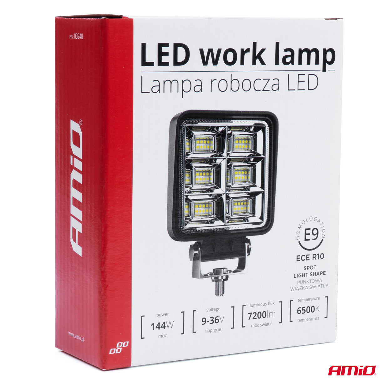 Детайл на работна лампа AWL37 с LED осветление