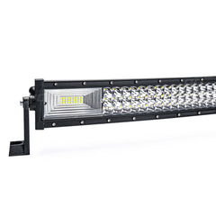 Извит LED работен фар, вид отстрани