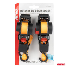 Tie-down strap with 18 mm webbing for load securing