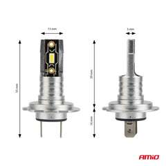 Λάμπες LED H7/H18 με λευκό φως 6500 K