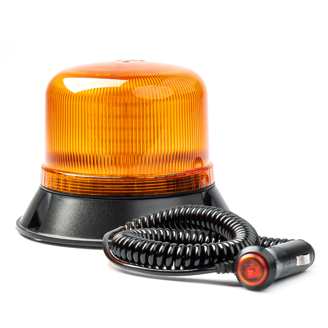 Magnetic LED warning light with amber light