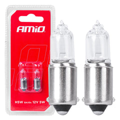 H5W-Halogenlampen 12V 5W BAX9S, 2 Stk.