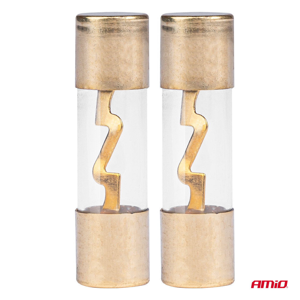 Fusibile in vetro AGU da 30 A con dimensioni 38 x 10,3 mm.