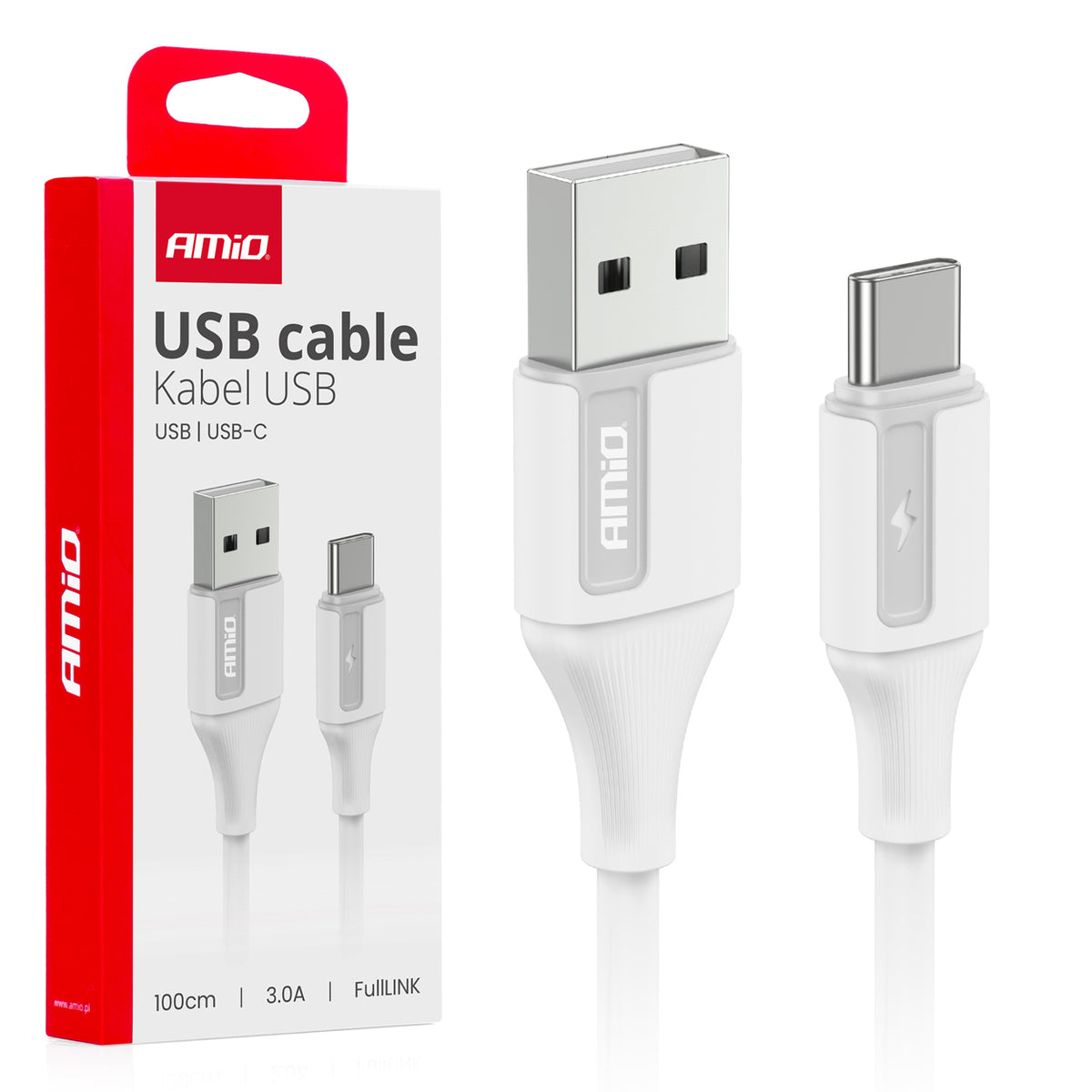 USB-A til USB-C-kabel på 100 cm
