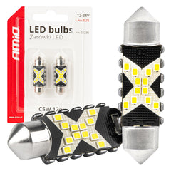 LED CANBUS-pære C5W med 12 SMD-dioder, 36 mm