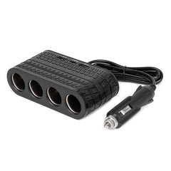 4-dobbelt biludtag med USB-A og USB-C porte