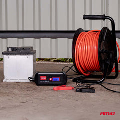 Batterilader med digital betjening til WET-, AGM- og GEL-batterier