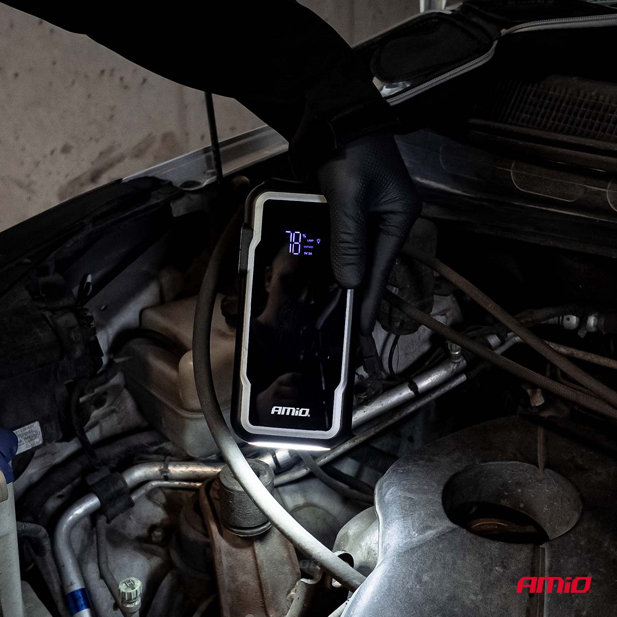 Jump starter med 1.600 A maksimal startstrøm