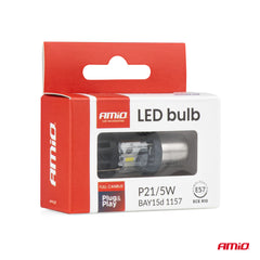 Hvid BAY15D LED-pære til bilens baglygter