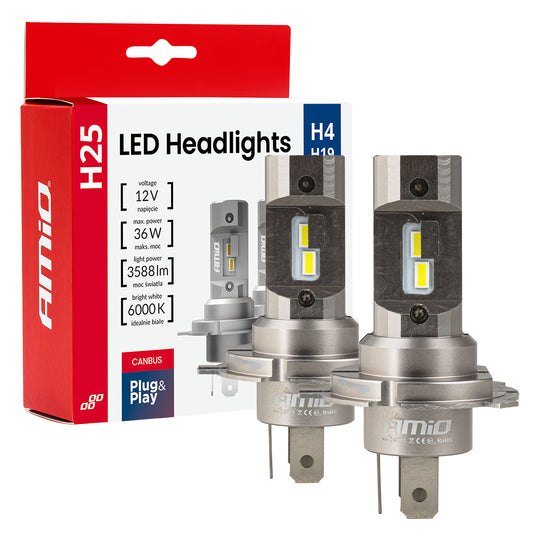 LED-forlygtepærer H4 H19 i H25-serien