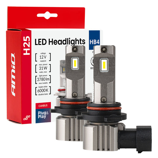 LED-koplamplamp H25 HB4 9006 met CANBUS