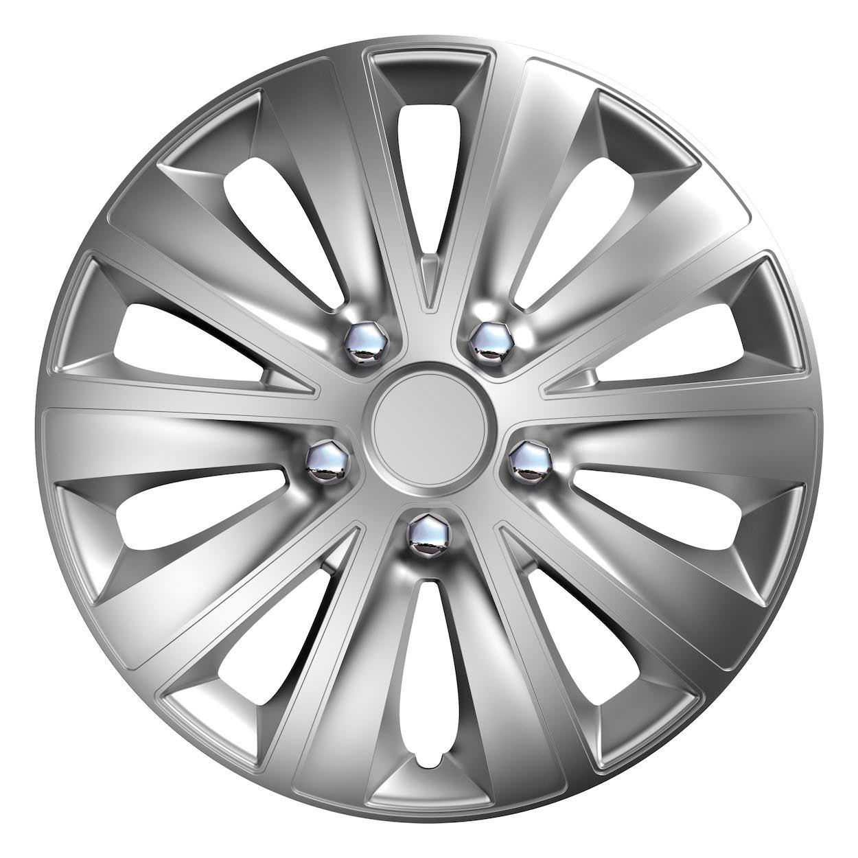 Stříbrná krytka středu kola Rapide NC pro 14" ocelový disk