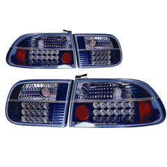 LED zadní světla černá pro Civic 1992 3dveřový