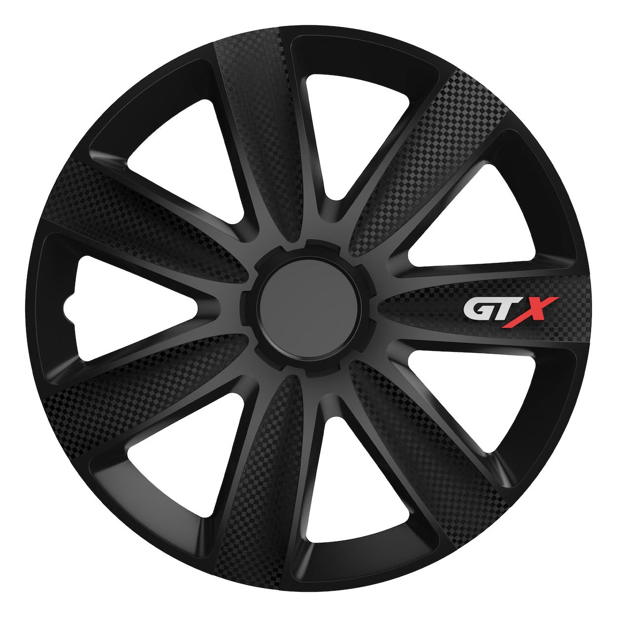Versaco GTX kryty kol v černém carbonovém designu pro 16palcová kola