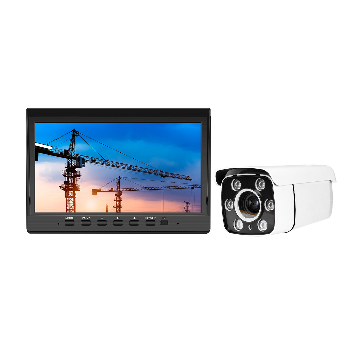 Bezdrátový set zadní kamery s 10,1" obrazovkou, 30x zoomem a nočním viděním – 12V/36V 