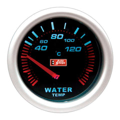 Jauge de température d’eau noire 5,8 cm Auto Gauge