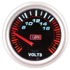 Voltmetr černý 2 palce Auto Gauge