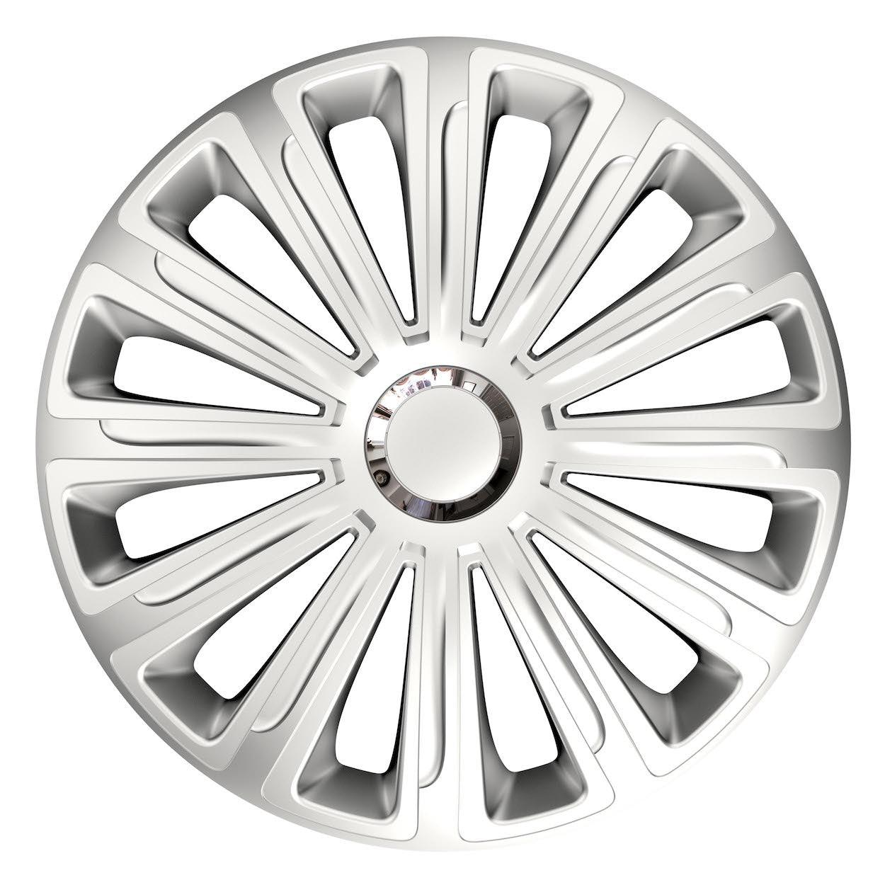 Tapacubos Versaco Trend RC de 14 pulgadas en color plata