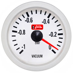 Vakuometr bílý 2" Auto Gauge
