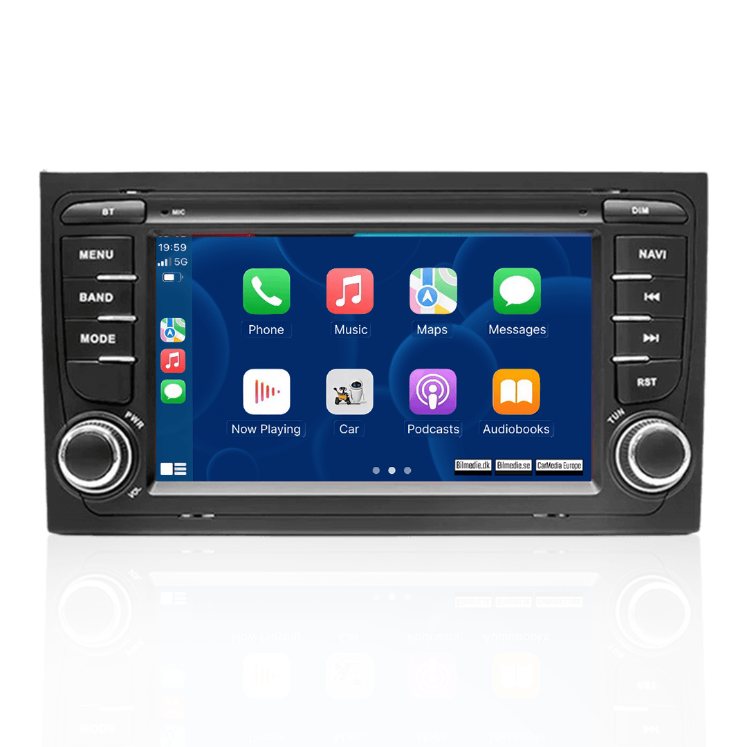 Audi A4 00-08 - 7" radio z Apple CarPlay in Android Auto (design 1) 