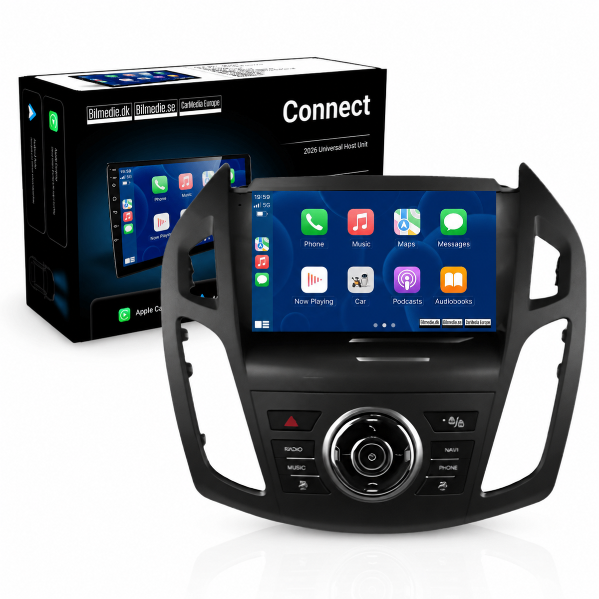 Ford Transit Connect 2013-2018 – 9” autorádio s bezdrôtovým Apple CarPlay & Android Auto 