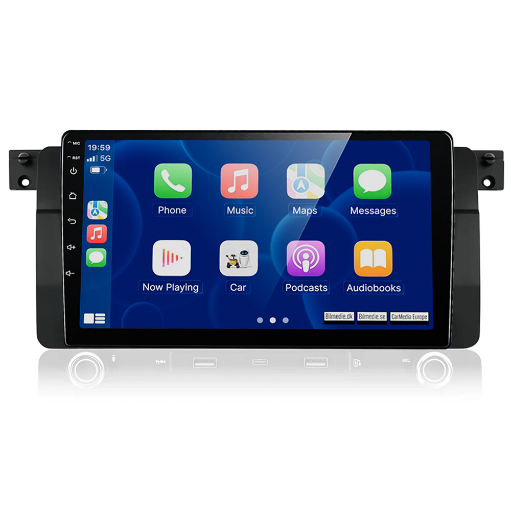 BMW E46 - 7" Radio (2026 model) m. Apple CarPlay og Android Auto