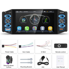 1 DIN 5" Touchscreen mit kabellosem Apple CarPlay & Android Auto 