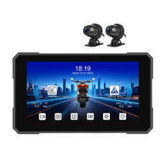 5” Motorrad-Display mit CarPlay, Android Auto, AirPlay, DVR und TPMS 