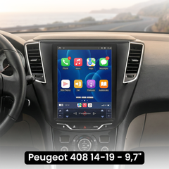 Peugeot 408 14-19 - 9,7" radio med Apple CarPlay och Android Auto 
